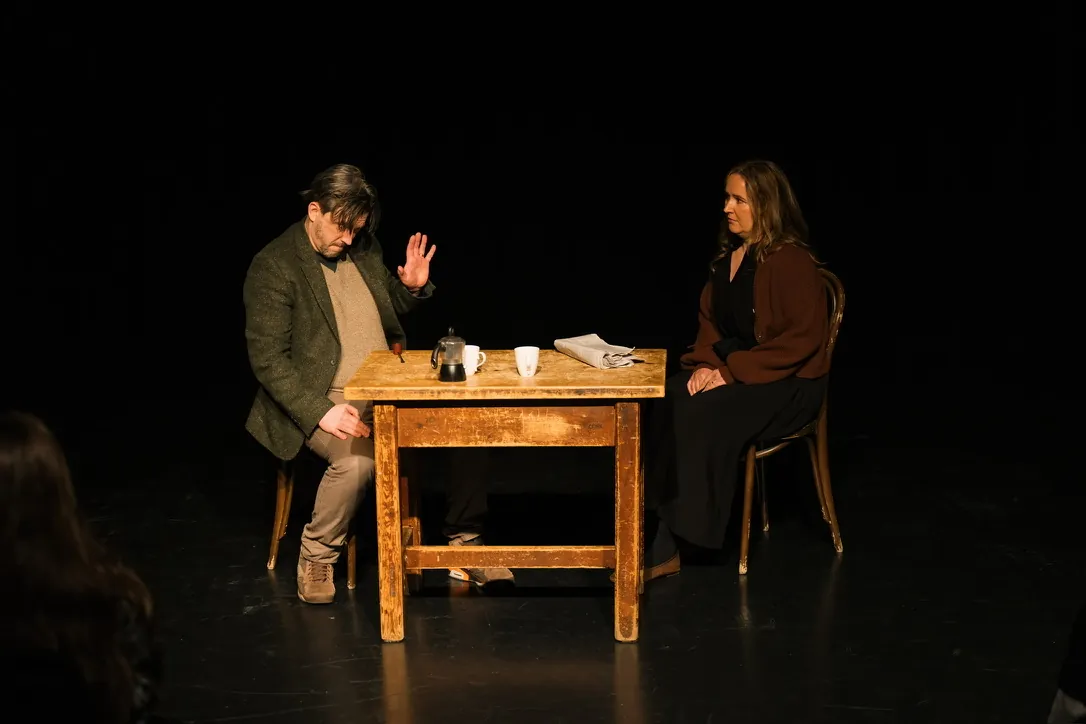 Two-hander at a kitchen table